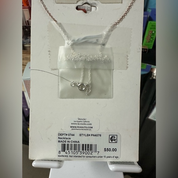 Unwritten Peanuts Woodstock Fine Silver Plated Graduation Necklace - Picture 2 of 3